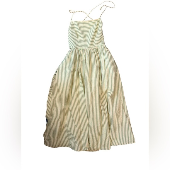 OhSevenDays Beth Dress – Green Stripe – Size Small – 100% Cotton - Picture 5 of 9